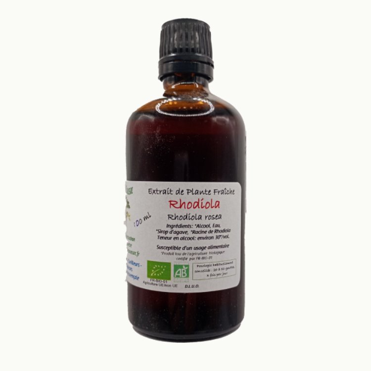 Teinture d'Orpin rose Bio - Rhodiola rosea - 100 ml 1 Teinture d'Orpin rose Bio - Rhodiola rosea - 100 ml