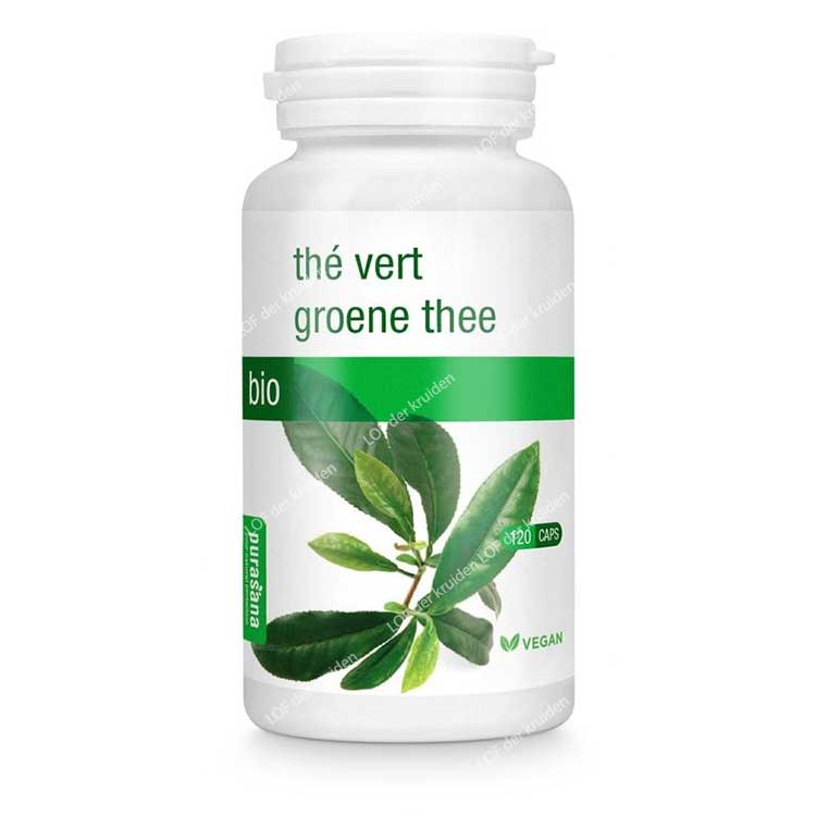 Capsules de thé vert purasana