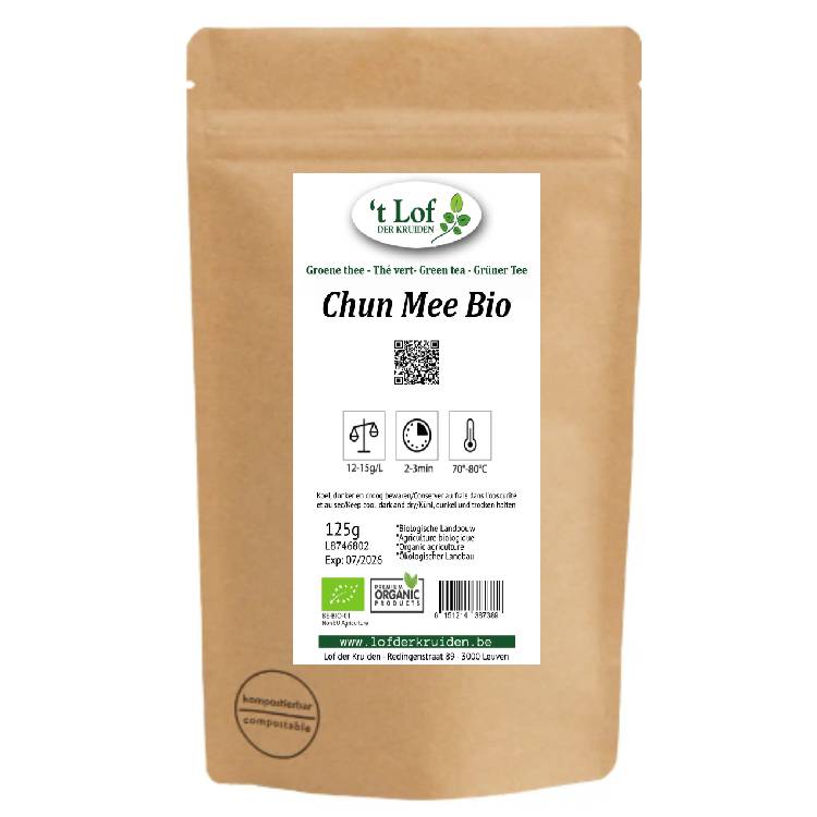 Thé vert Bio Chun Mee (Chine) - 125 gr. 2 Thé vert Bio Chun Mee (Chine) - 125 gr. – Image 2